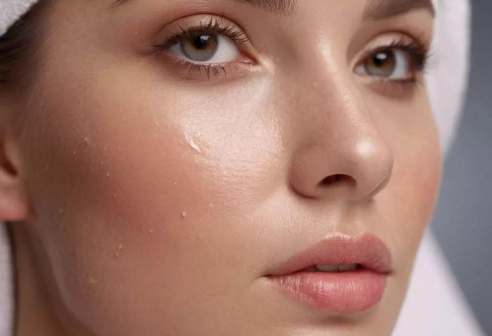 Nahaufnahme von chemischen Peelings mit einem sauberen und klinischen Hintergrund, fotografisch festgehalten, mit Fokus auf die Textur und Verpackung.